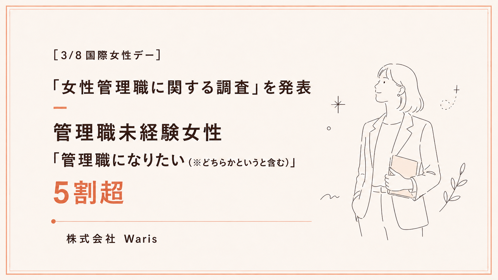 女性管理職に関する調査グラフ 経験者と未経験者の両視点